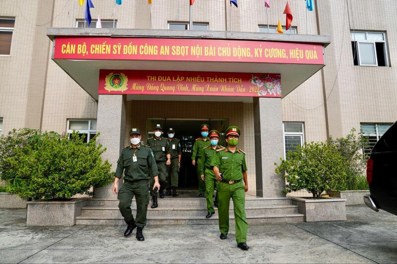 đồn công an gần sân bay Nội Bài