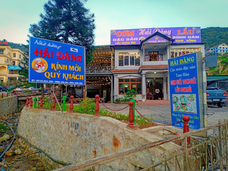 quán ăn ngon ở tam đảo