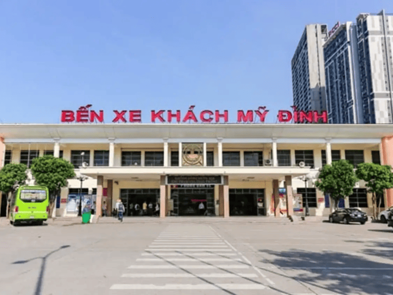bến xe gần sân bay Nội Bài