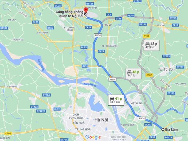 Taxi Gia Lâm Nội Bài