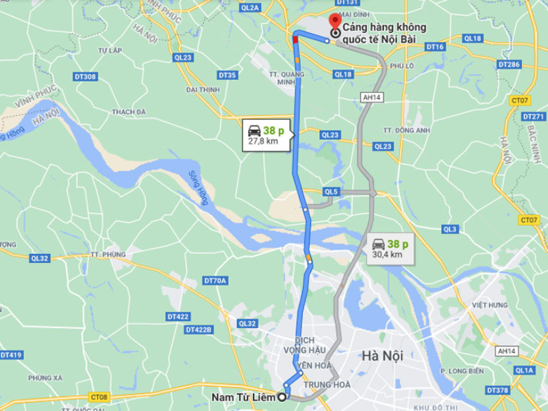 taxi Nam Từ Liêm Nội Bài